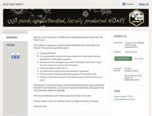 Tablet Screenshot of goldcoasthoney.com.au